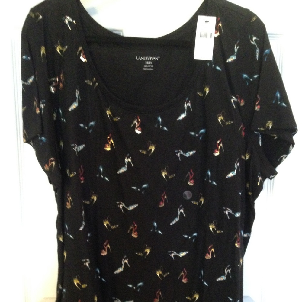 Black T with metallic and SHOES